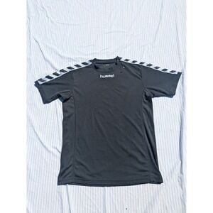 Hummel Short T-Shirt Sleeve Black Medium‎ Logo HUMMEL Men's Mens Core Poly Tee